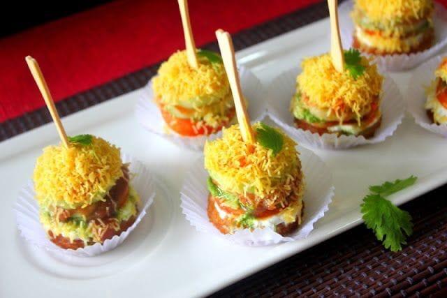 Office catering buffet line